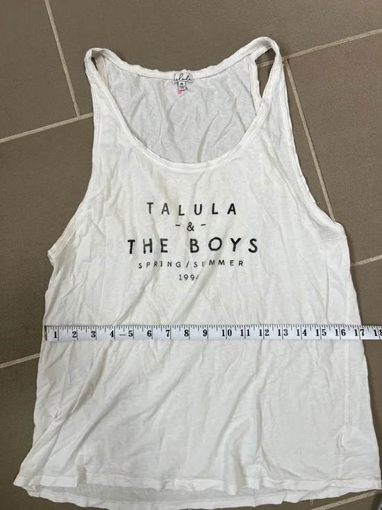 Talula White Racerback Tank - Picture 5 of 6